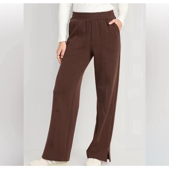 Old Navy Dynamic Fleece High Rise Wide Leg Sweatpants Size Large Tall - Picture 1 of 9